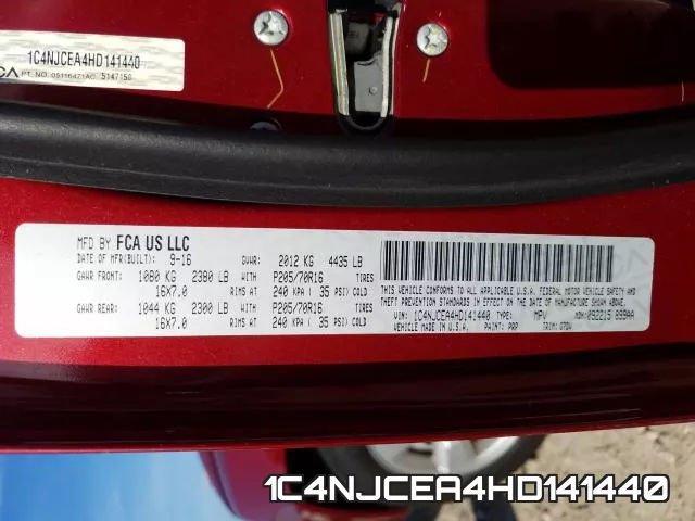 1C4NJCEA4HD141440 фото 2