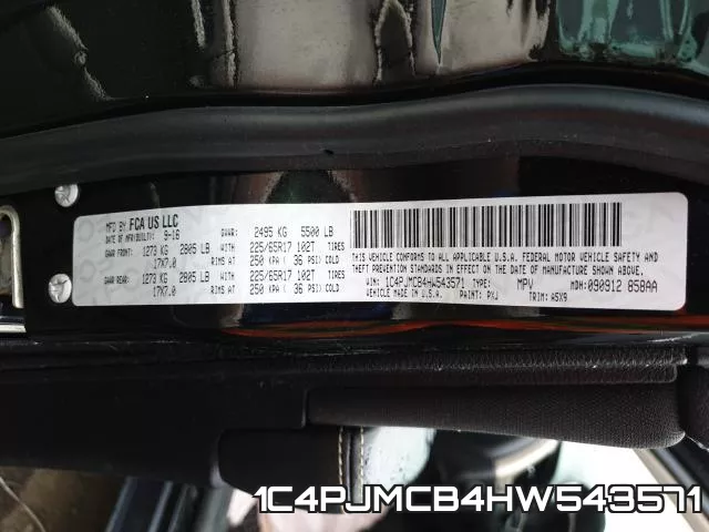1C4PJMCB4HW543571 фото 2