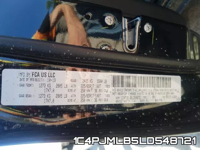 1C4PJMLB5LD548721 фото 2