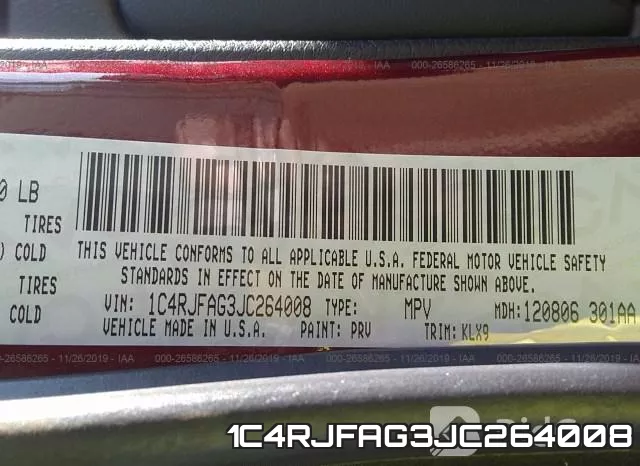 1C4RJFAG3JC264008 фото 10
