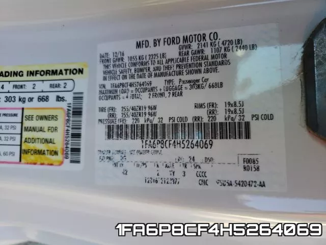 1FA6P8CF4H5264069 фото 2