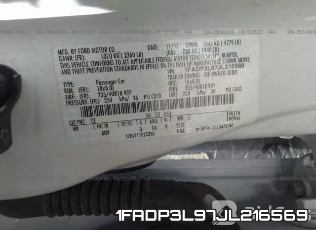 1FADP3L97JL216569 фото 10