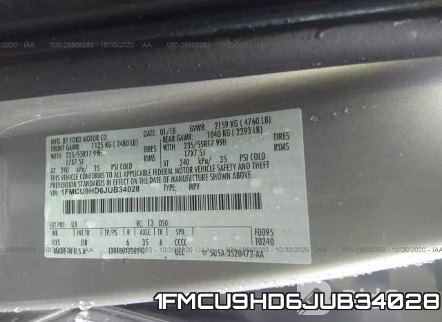 1FMCU9HD6JUB34028 фото 10