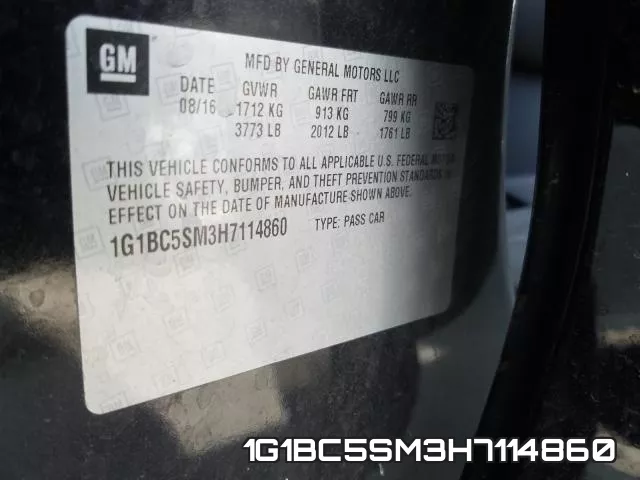 1G1BC5SM3H7114860 фото 2
