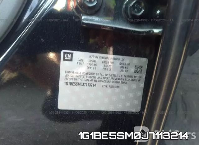 1G1BE5SM0J7113214 фото 10