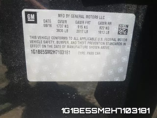 1G1BE5SM2H7103181 фото 2