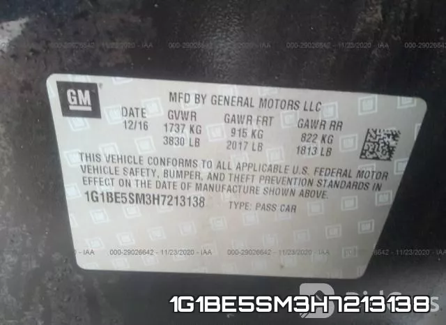 1G1BE5SM3H7213138 фото 10