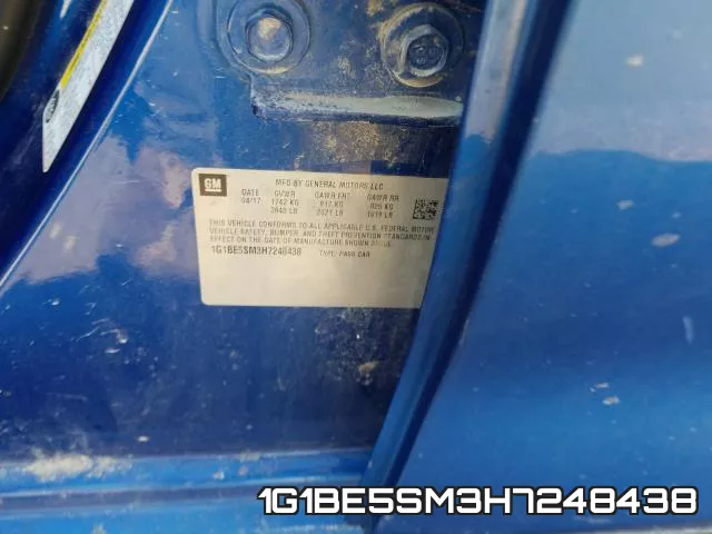 1G1BE5SM3H7248438 фото 2
