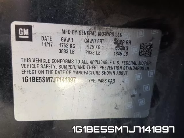 1G1BE5SM7J7141897 фото 2