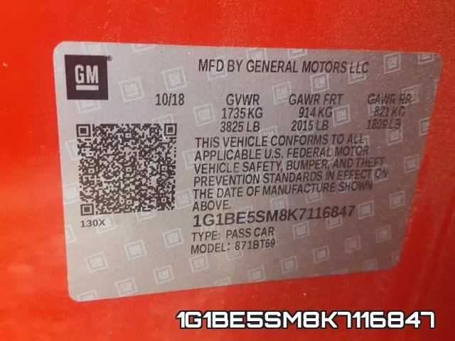 1G1BE5SM8K7116847 фото 2