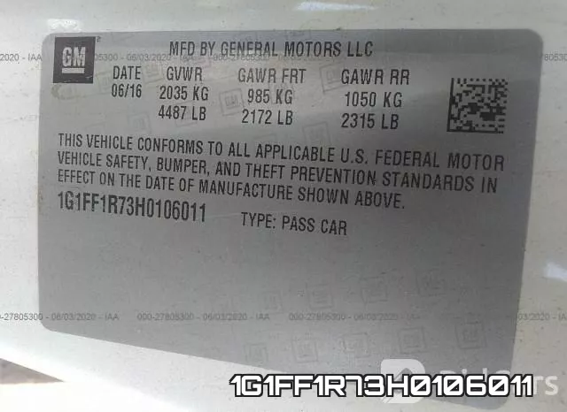1G1FF1R73H0106011 фото 10