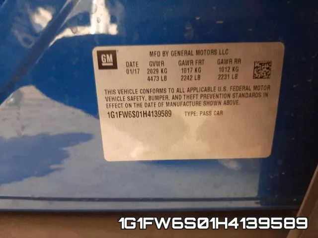 1G1FW6S01H4139589 фото 2