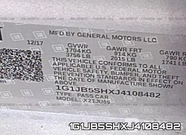 1G1JB5SHXJ4108482 фото 10