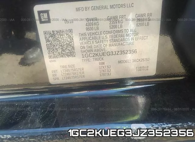 1GC2KUEG3JZ352356 фото 10