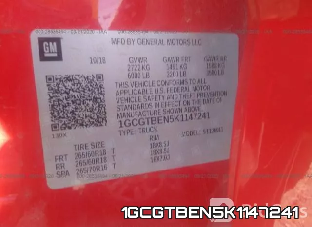 1GCGTBEN5K1147241 фото 10