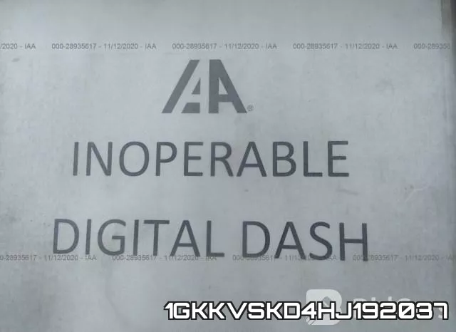 1GKKVSKD4HJ192037 фото 7