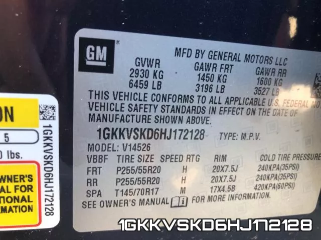 1GKKVSKD6HJ172128 фото 2
