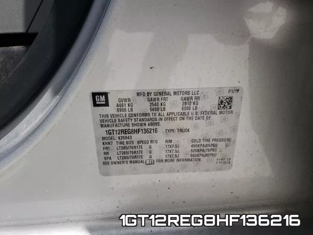 1GT12REG8HF136216 фото 2