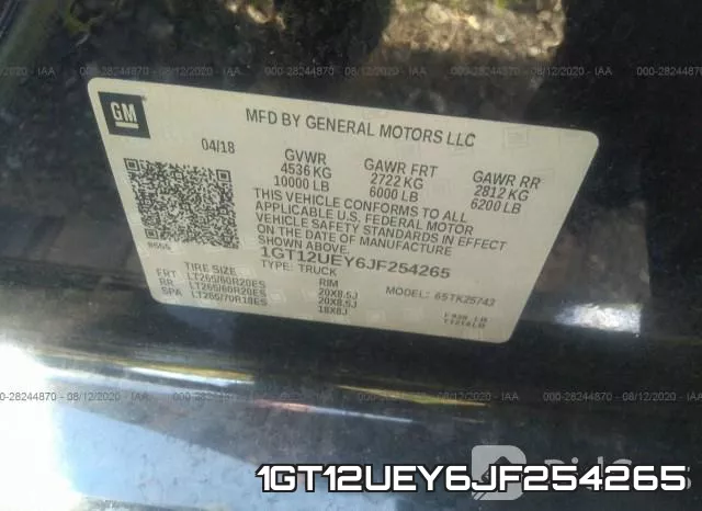 1GT12UEY6JF254265 фото 10
