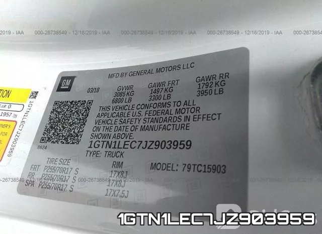 1GTN1LEC7JZ903959 фото 10
