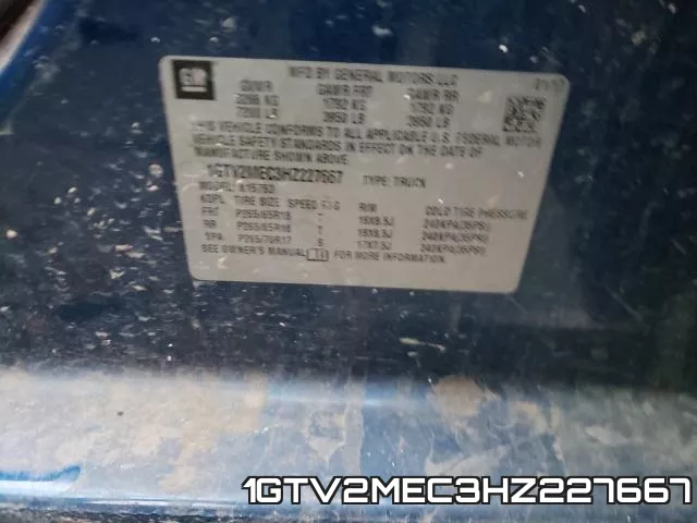 1GTV2MEC3HZ227667 фото 2