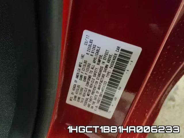 1HGCT1B81HA006233 фото 2