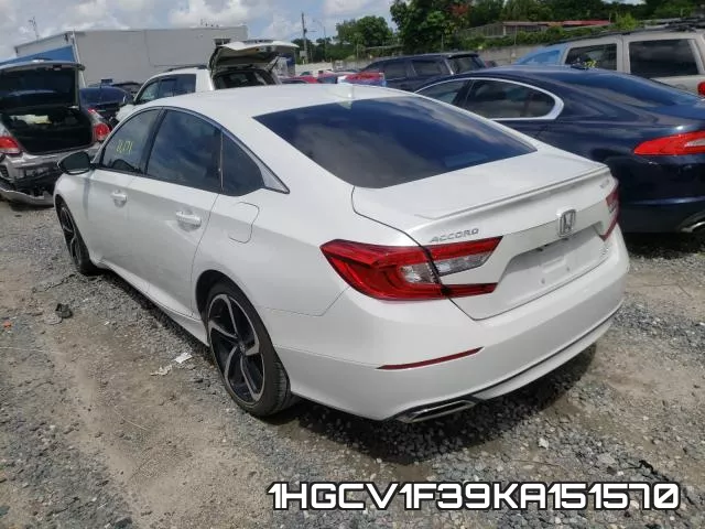 1HGCV1F39KA151570 фото 3