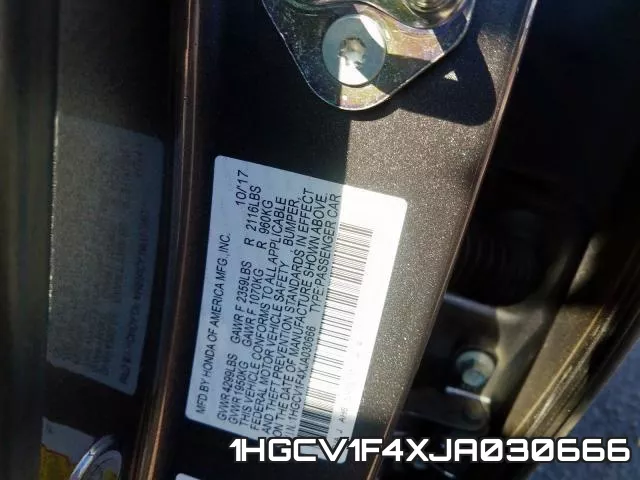 1HGCV1F4XJA030666 фото 2