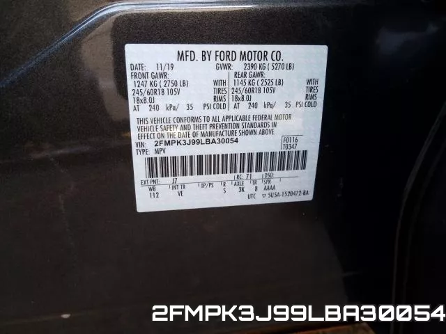 2FMPK3J99LBA30054 фото 2