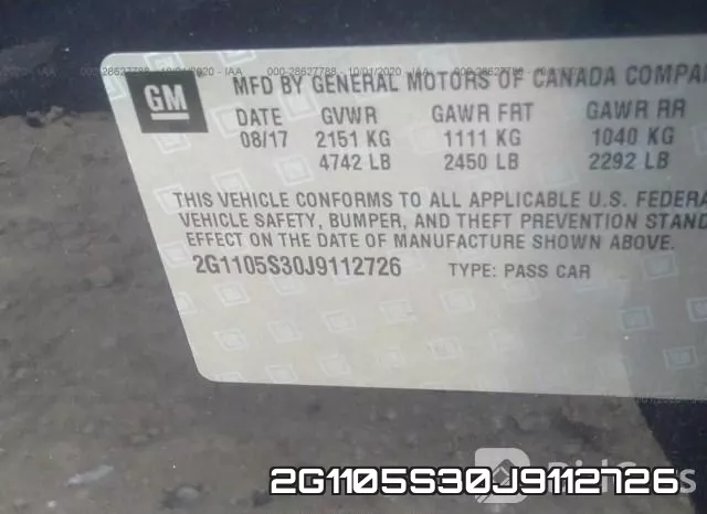 2G1105S30J9112726 фото 10