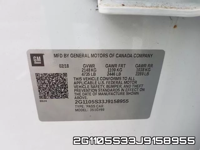 2G1105S33J9158955 фото 2