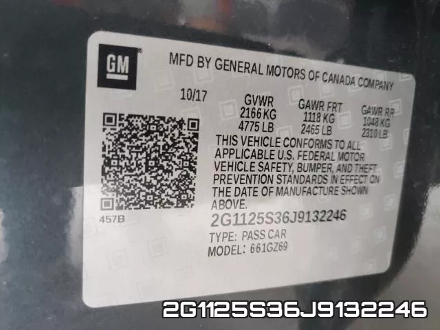 2G1125S36J9132246 фото 2