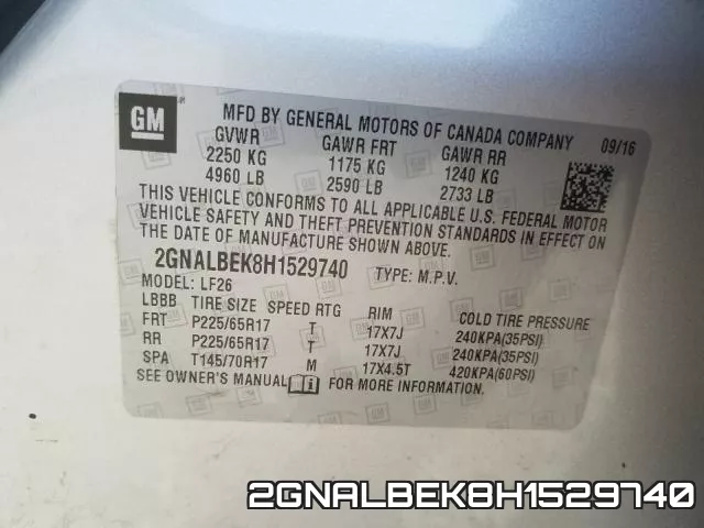 2GNALBEK8H1529740 фото 2