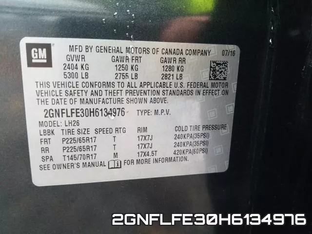 2GNFLFE30H6134976 фото 2