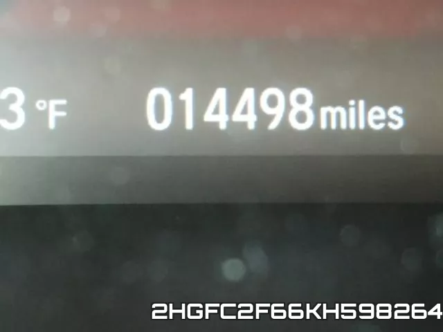 2HGFC2F66KH598264 фото 9