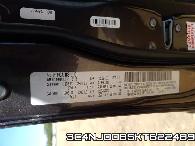 3C4NJDDB5KT622489 фото 2