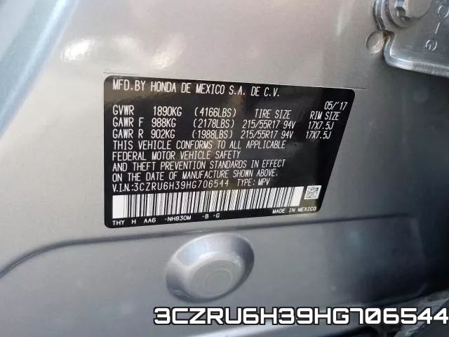 3CZRU6H39HG706544 фото 2
