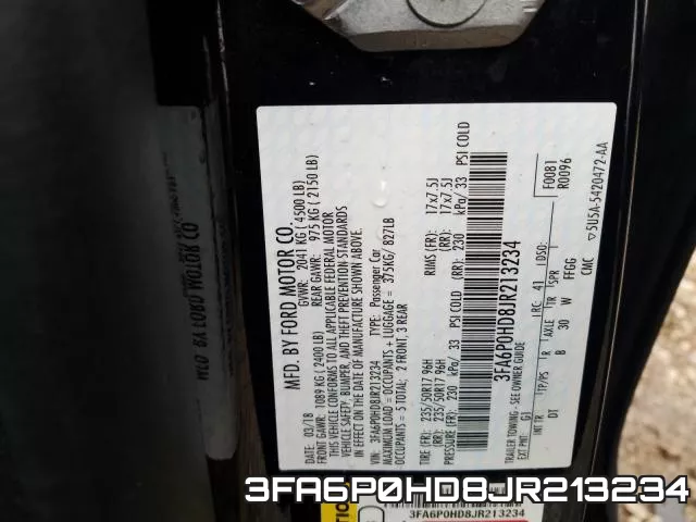 3FA6P0HD8JR213234 фото 2
