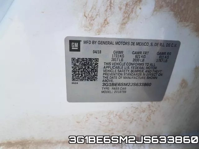 3G1BE6SM2JS633860 фото 2