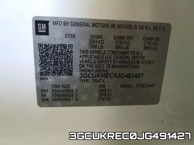 3GCUKREC0JG491427 фото 2