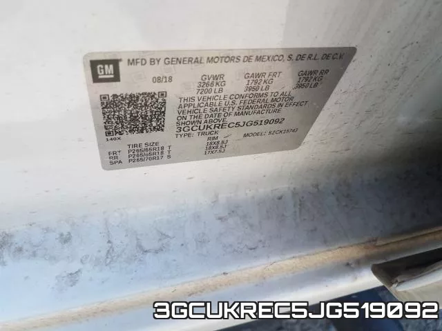 3GCUKREC5JG519092 фото 2