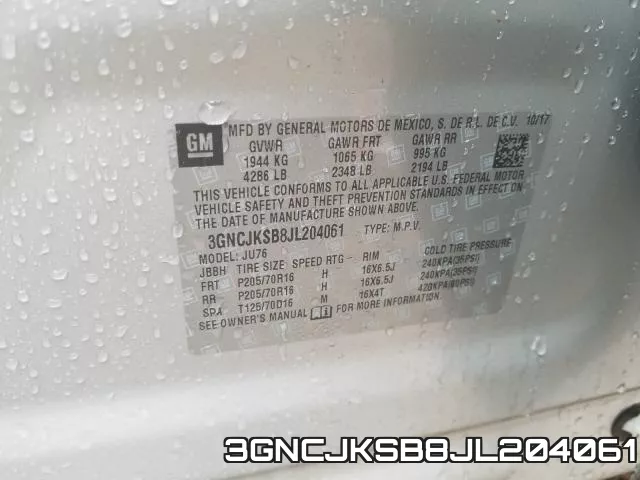 3GNCJKSB8JL204061 фото 2