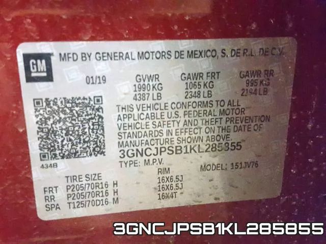 3GNCJPSB1KL285855 фото 2
