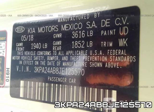 3KPA24AB8JE125570 фото 10