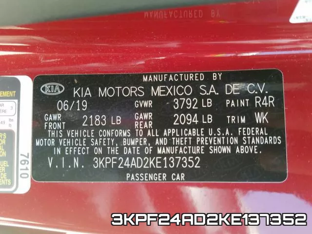 3KPF24AD2KE137352 фото 2