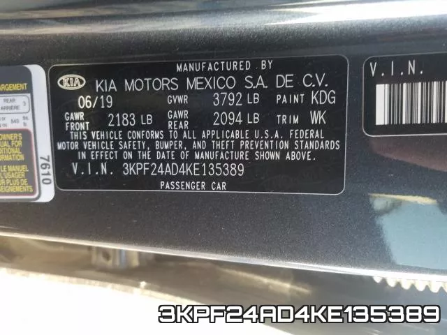 3KPF24AD4KE135389 фото 2