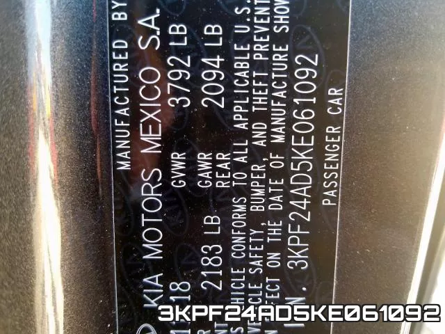 3KPF24AD5KE061092 фото 2