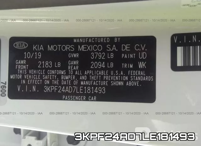 3KPF24AD7LE181493 фото 9