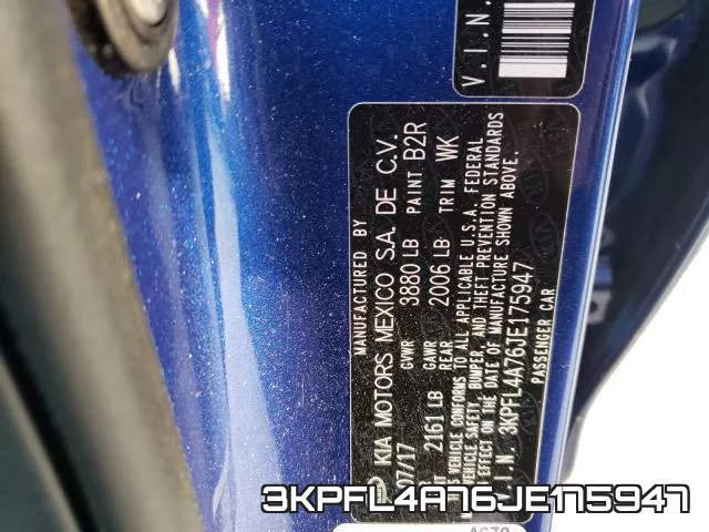 3KPFL4A76JE175947 фото 2