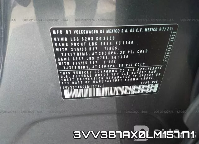 3VV3B7AX0LM157171 фото 10